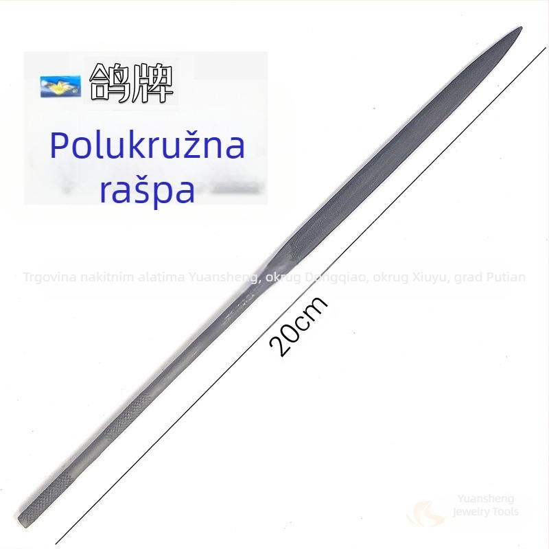 Duga kolekcija finih pilnika – polukružni i ravni pilnici za nakit, satove, oblikovanje kalupa i pozlaćivanje.