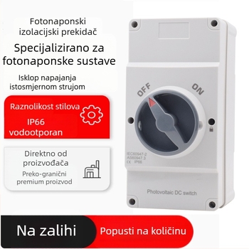4P32A DC fotonaponski izolacijski prekidač, vanjski vodootporan, DC 750 V prekidač napajanja