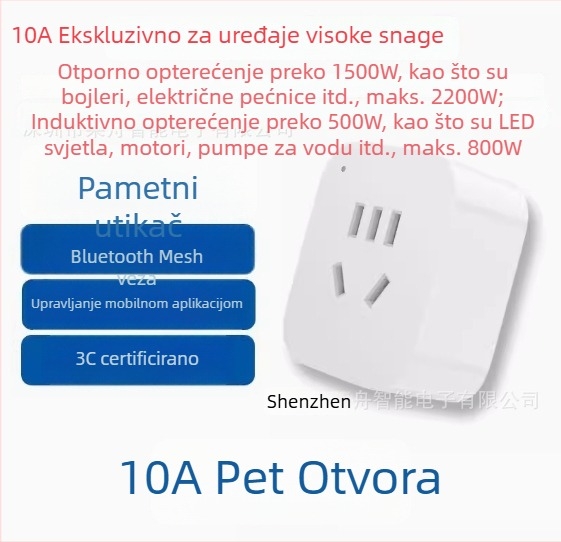 Pametna Wi‑Fi utičnica povezana s Mi Home, daljinsko upravljanje putem mobilnog telefona, vremenski prekidač i glasovno upravljanje Xiao Ai
