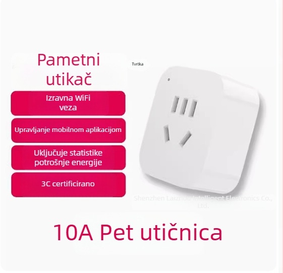 Pametna Wi‑Fi utičnica povezana s Mi Home, daljinsko upravljanje putem mobilnog telefona, vremenski prekidač i glasovno upravljanje Xiao Ai