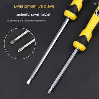 Industrijski set odvijača s Phillips glavom i ravnim vrhom, dvostrani, teleskopski dvostruki odvijač