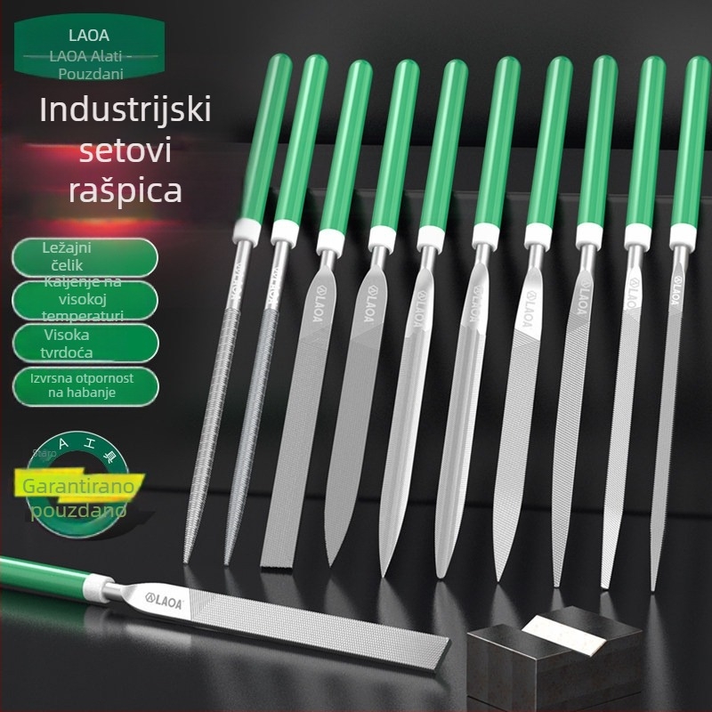 Set od 10 preciznih fajlova za drvo i metal