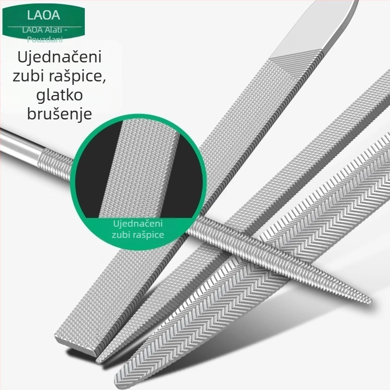 Set od 10 preciznih fajlova za drvo i metal