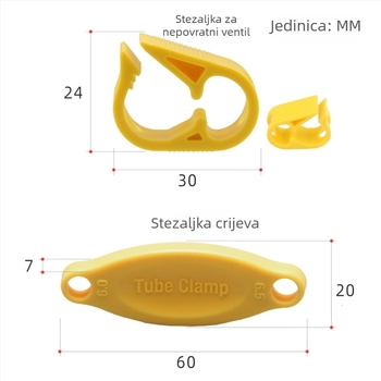 EZmtd 32-dijeli set alata za zamjenu ulja hidrauličkih kočnica za bicikl — posuda za ulje, cijev za ubrizgavanje s iglom i od zraka