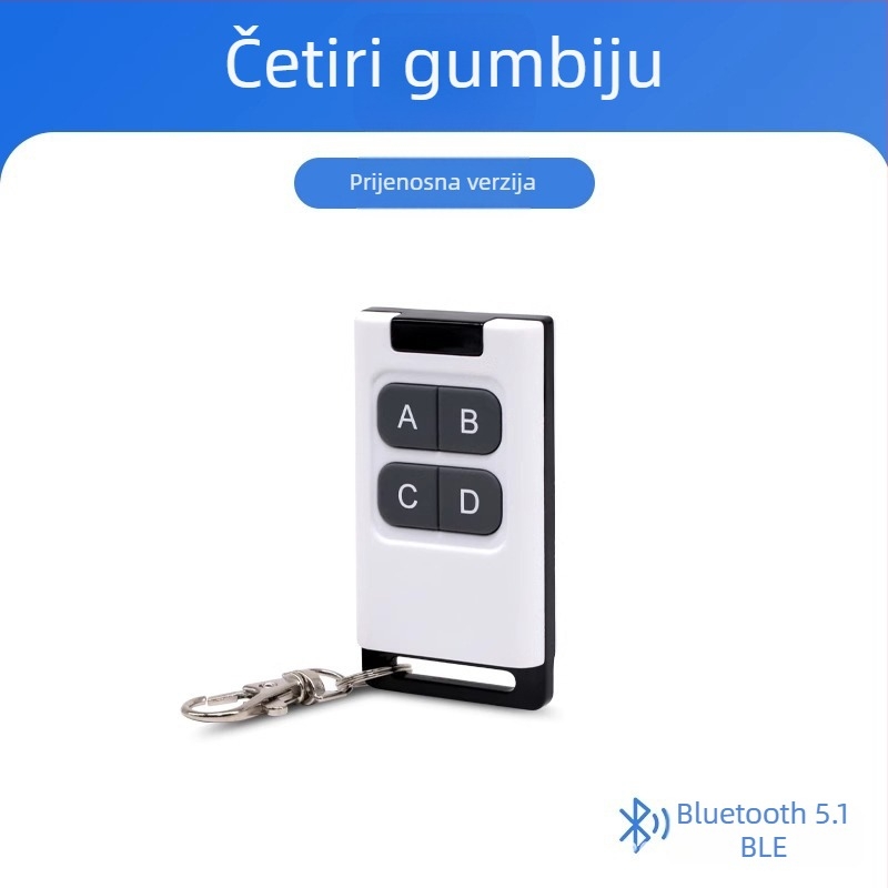 8-tipkovni bežični prekidač s 4 tipke Bluetooth Mesh za pametne scene