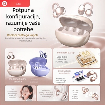 Asus A-Dou J22 Bluetooth slušalice, klips tip, ne ulaze u uho, dugotrajna baterija, za sport, unisex