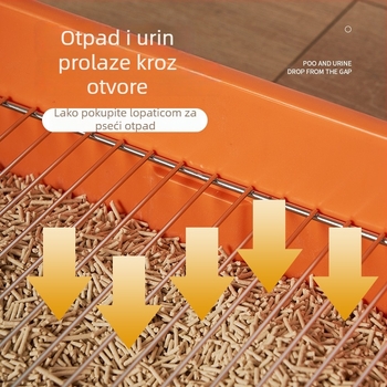 Nehrđajuća čelična mreža za pseću toaletu, jednostavno čišćenje