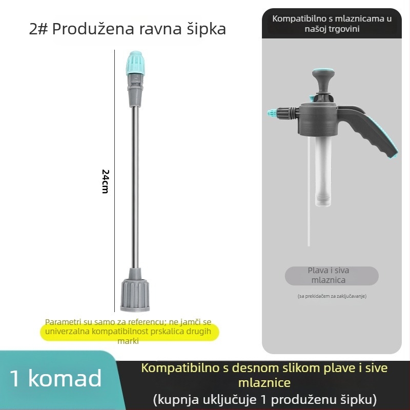 Ručna posuda za zalijevanje s tlakom za kućnu upotrebu, raspršivač za dezinficiranje i tretiranje biljaka; deblja konstrukcija, otporna na eksplozije