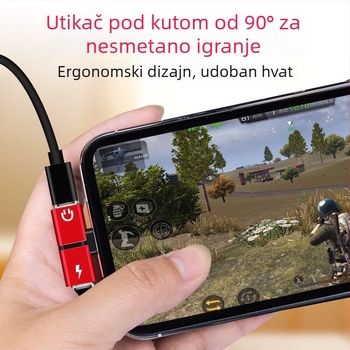 2-u-1 audio konverter s dvostrukim Lightning sučeljem za Apple iPhone i iPad