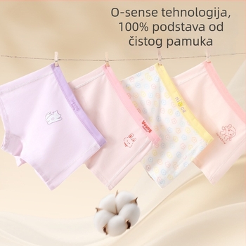 Little Cloud Bokserice za djevojčice, 95% pamuk, 5% elastan, kratke gaćice