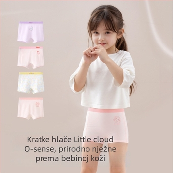 Little Cloud Bokserice za djevojčice, 95% pamuk, 5% elastan, kratke gaćice