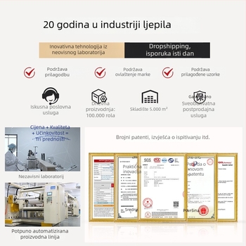Tiho ekološki rol za uklanjanje grinja s ljepilnim listićima za prašinu i dlake – lako odtrhavanje, jednostavno za korištenje
