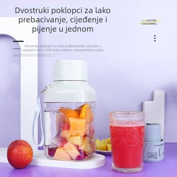 Prijenosna vanjska sokovnica za voće i povrće, velika kapaciteta 1,0–1,5 L, drobljenje leda