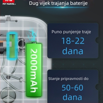 13L vakuumska kutija za hranjenje mačaka i psa, otporna na vlagu, od ABS plastike
