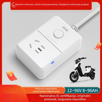 Pinhe zaštita napajanja električnog vozila s automatskim isključivanjem radi sprječavanja preopterećenja, 220V pametni vremenski programirani produžni utikač