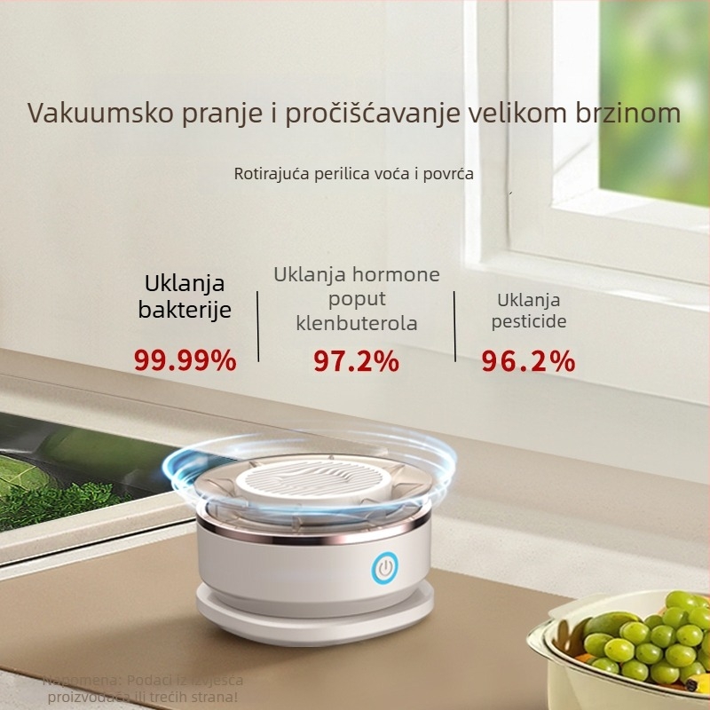 Pure Saint BXQ-1 Električna mašina za pranje voća i povrća, kućna upotreba, kapacitet 8 L, uklanja ostatke pesticida