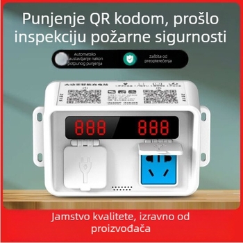 Vodootporna stanica za punjenje dvokotačnih i trokolnih električnih bicikala, inteligentno punjenje putem QR koda