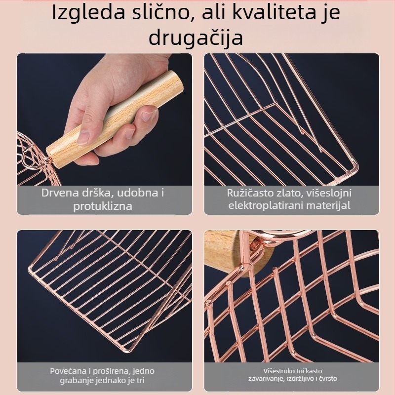 Metalna lopatica za mačji pijesak