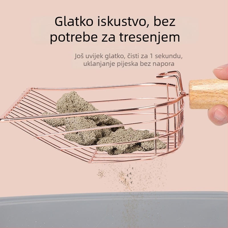 Metalna lopatica za mačji pijesak