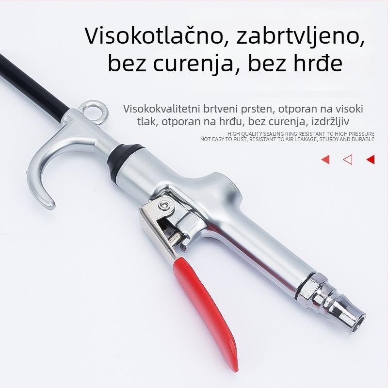 Moćni pneumatski pištolj za čišćenje s produženom mlaznicom za prašinu