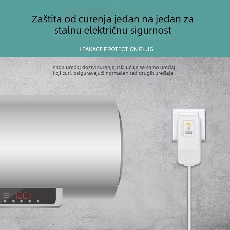 Prekidač utičnica s zaštitom od curenja za bojler, klima uređaj i električnu slavinu