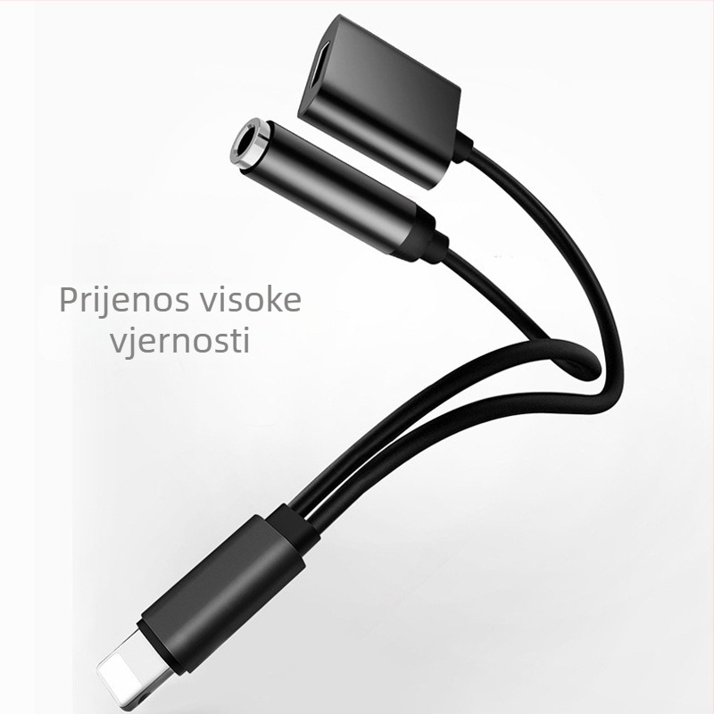 iPhone adapter za slušalice – 2-u-1 Lightning i 3,5 mm audio kabel