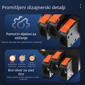Brza spojna utičnica s poklopcem za prašinu, bez zavarivanja, muški kontakt, brzo napajanje, navojni otvor s poklopcem za prašinu