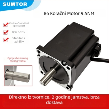 SUMTOR 86-žični motor visokog momenta 9,5 N·m, duljine 126 mm, dvopojasni četverovodi, korak 1,8°