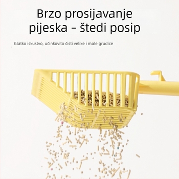 Velika lopatica za mačji pijesak s finim otvorima