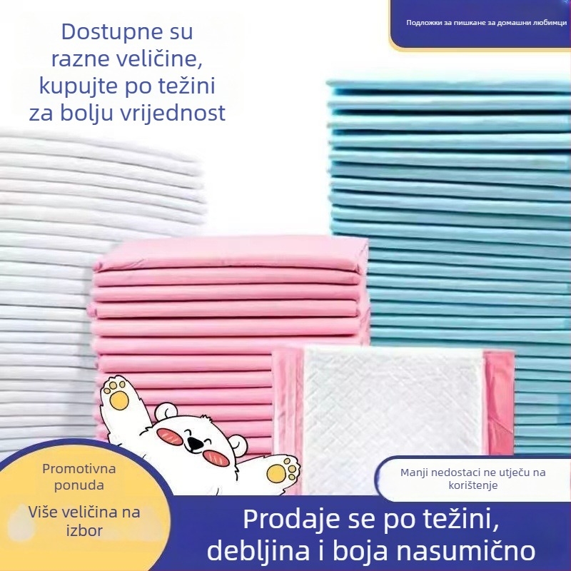 Jednokratne podloge za mokraću kućnih ljubimaca, deblje i veće, prodaja po težini