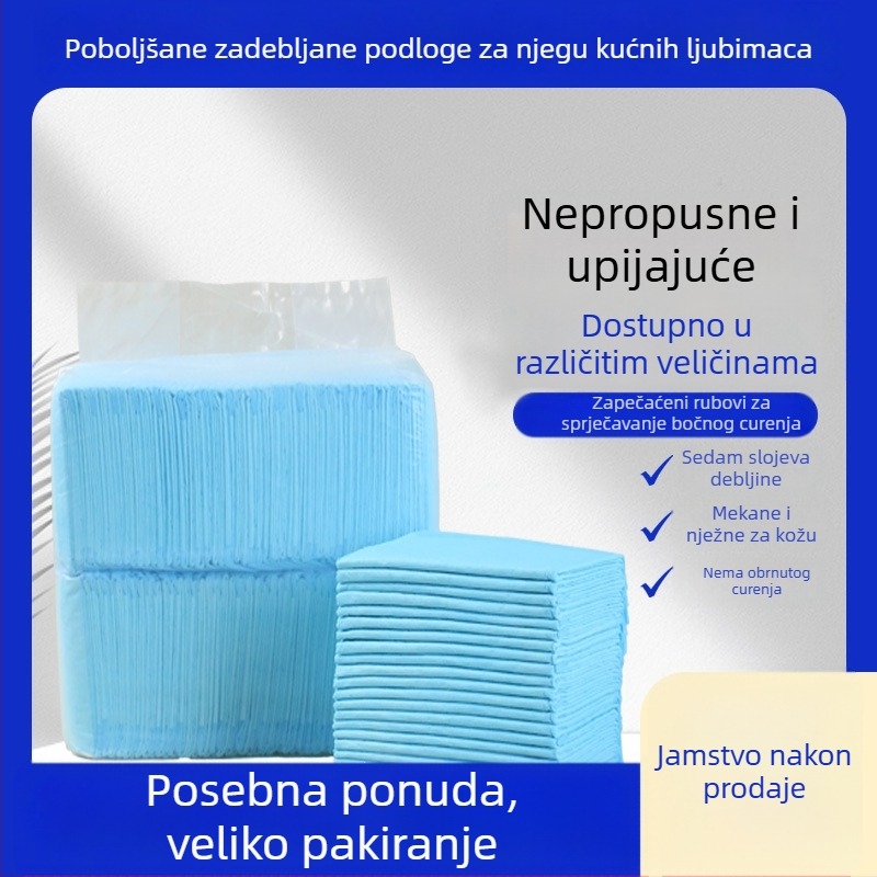 Jednokratne podloge za urin za kućne ljubimce, apsorbirajuće i deblje, za pse i mačke