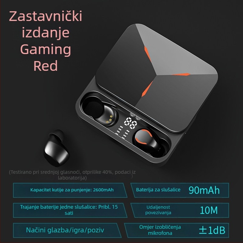 Fange TG01 bežične Bluetooth slušalice za igranje, eliminacija šuma, sport i trčanje, trajanje baterije do 4 sata