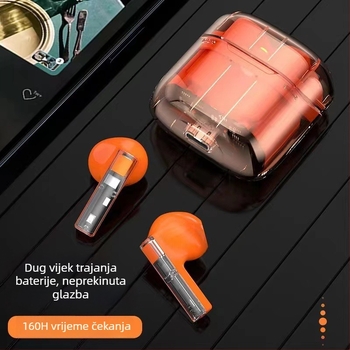 YX06 Prozirne gaming Bluetooth slušalice, HD pozivi, Dugo trajanje baterije, Bežične TWS slušalice