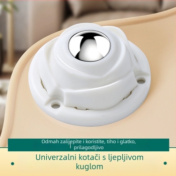 4-dijelni set ljepilnih univerzalnih kotačića za kućne kutije za pohranu i kante za smeće