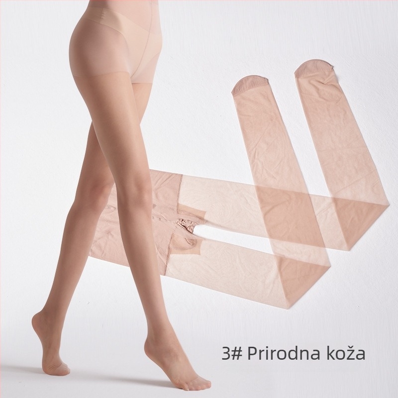 Mengyun 6111 Ljetne tanke ženske pantyhose, 0.01D, izrazito prozirne, crne