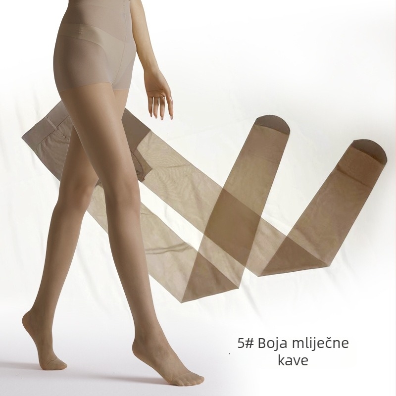Mengyun 6111 Ljetne tanke ženske pantyhose, 0.01D, izrazito prozirne, crne