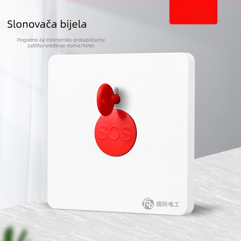 86-typ protupožarnog alarma panela, SOS gumb za pozivanje u nuždi s ručnim resetom
