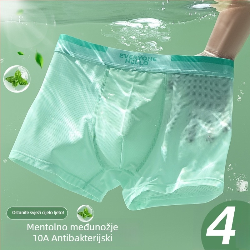Muške bokserice od Ice Silk, izuzetno tanke, prozračne, antibakterijske, bez šavova