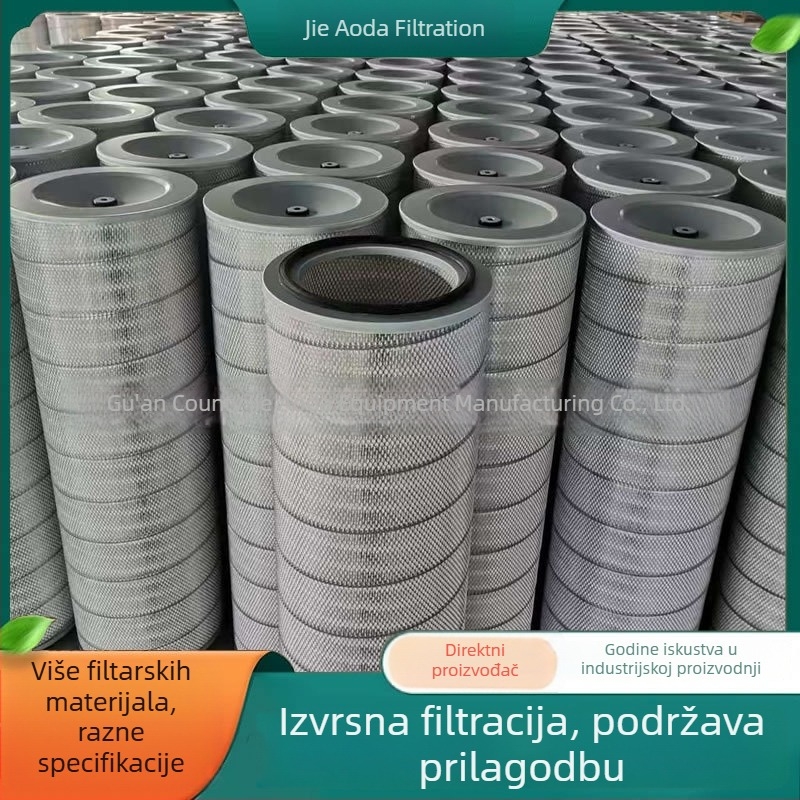 Industrijski filtar za prašinu s nano protupožarnim i anti‑statičkim svojstvima, samopraćujući filtrni cilindar za čestice prašine