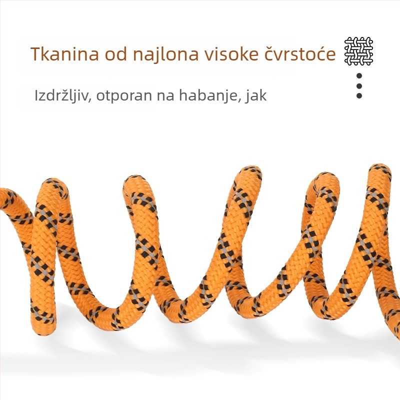 Sve-u-jednom povodac za obuku pasa na otvorenom, izdržljiv najlon, protiv zapetljavanja, ne steže ruku, za manje pse