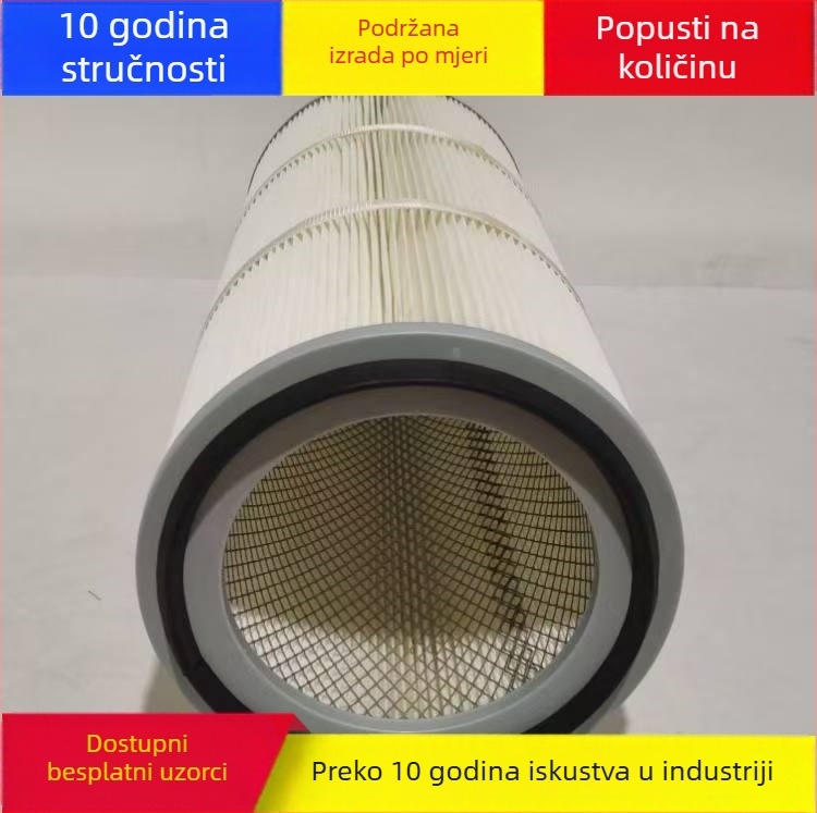 Visoko precizan filtar zraka s premazanim poliesterskim filtrom prašine