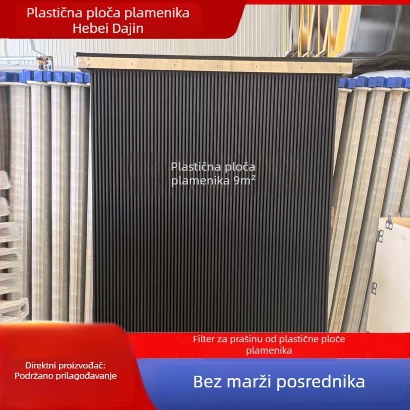 Plastični sinterirani filtar ploče element, 9 m² područje filtracije, PTFE premaz, dvostrano presvučena sinterirana ploča