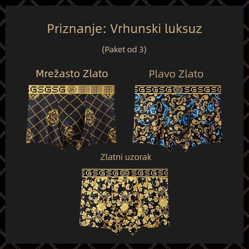 Muške sportske kratke hlače s printom, prozračan antibakterijski materijal ice-silk, srednji pojas, luksuzan izgled