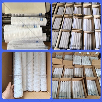 40-inčni line-wound filter element za obradu vode, PP materijal, visok protok filtracijski kartridž