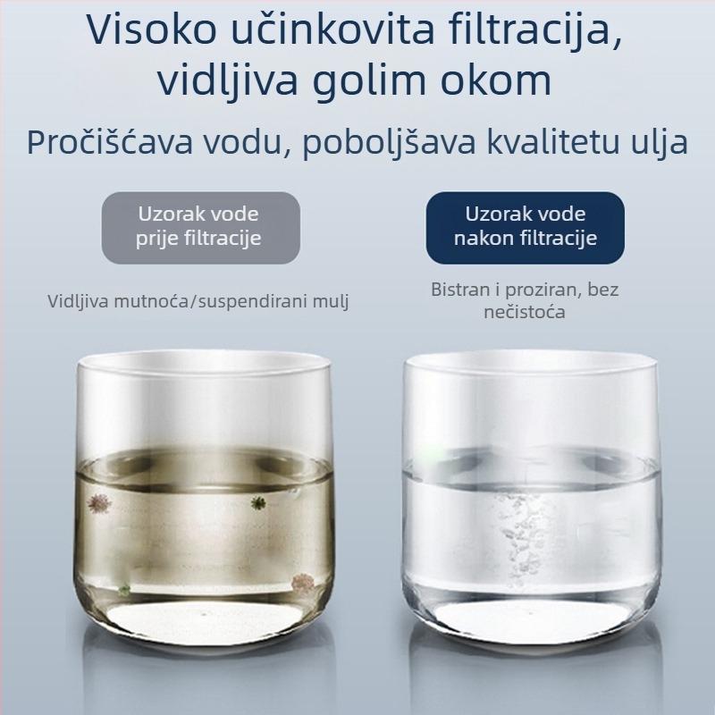 Vrećasti filtr od nehrđajućeg čelika 304 za industrijsku otpadnu vodu i sediment, predfiltr benzin i dizel, visok protok, precizan filter