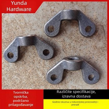 Karbonsko čelična krilna matica, lijevana, debela, ručno zategnuta