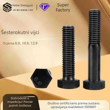 Visokootpornim šestougaon vijcima, klase 8.8 i 10.9, galvanizirani, ugljična čelika Q235