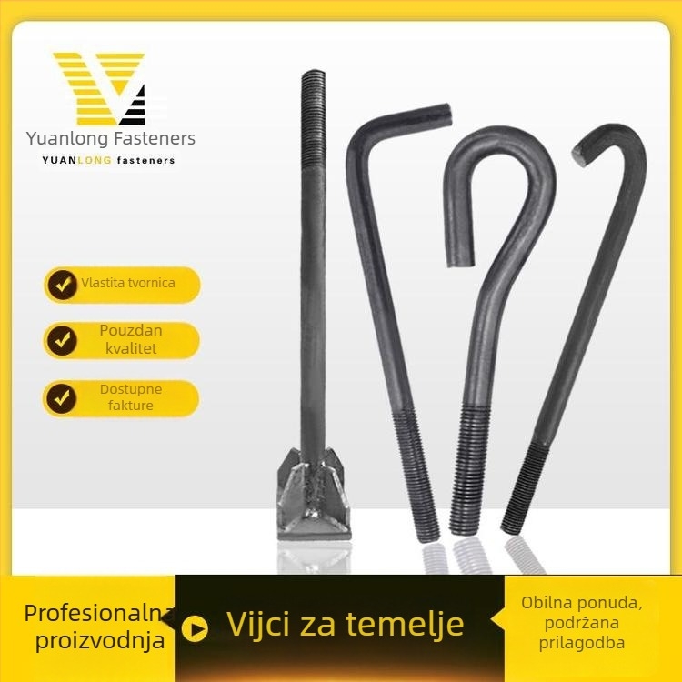 Yuanlong Fasteners 9-oblik vijaka sidra, tip kišobran glave za čelične konstrukcije