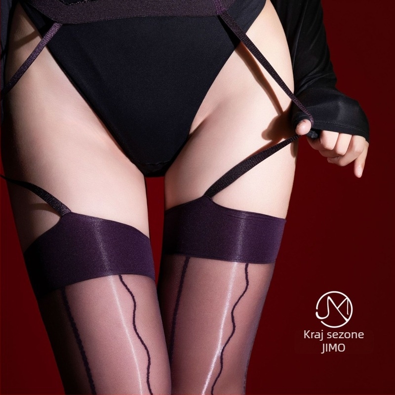 Čarape iznad koljena s čipkastim jacquard pletenjem, ultra tanke, za žene, šifra 553