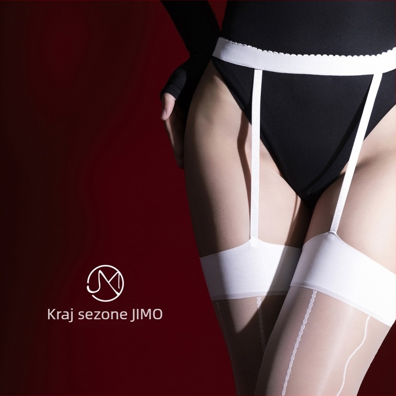 Čarape iznad koljena s čipkastim jacquard pletenjem, ultra tanke, za žene, šifra 553